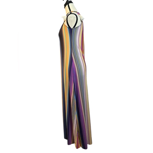 Colorful Striped Maxi Dress - Picture 4 of 6